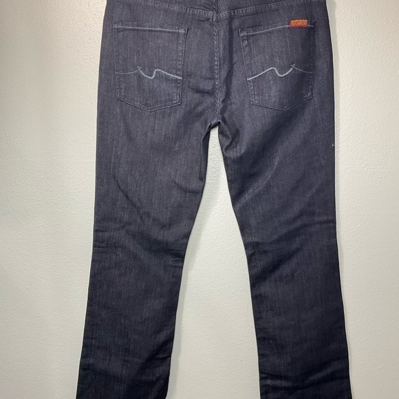 7 for all Mankind Mid Rise Bootcut jeans size 32 Dark wash - Picture 6 of 9